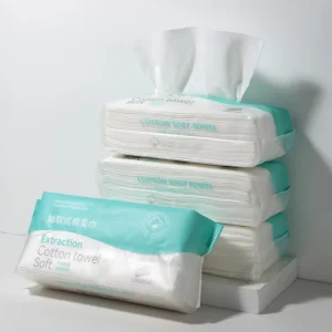 LMLTOP 70pcs Non Woven Disposable Cotton Tissue Towel B378 Disposable Face Towel Skin Care Makeup Remover Natural