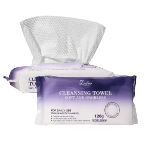 LMLTOP Factory 120g Nonwoven Natural Disposable Cotton Tissue Bath Towel Soft Towels for Sensitive Skin Care SY459
