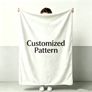 LOW MOQ Customized Logo Name Text Branded Blankets Custom Blanket Bed Sofa Throw Custom Printed Blankets With Logo