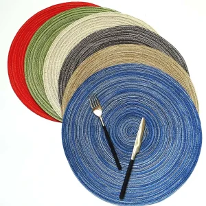 LOW MOQ New Arrive Fashion Non slip Dining Table Mats Free Sample Placemats