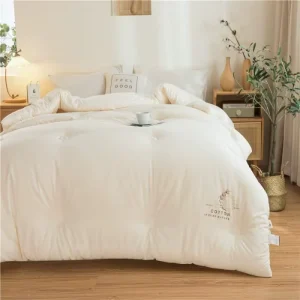 LUXURY All Season Eco Friendly Simple Style Solid Color Cotton Duvet with Core Thickened Design for Home & Hotel Use Jiangsu