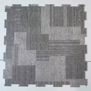 LVT Vinyl Flooring Indoor Click Carpet Pattern LVT Click Flooring Glue Free