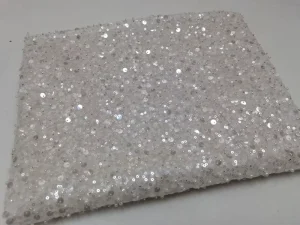 Lace Beaded Silver Bead Embroidery 3/7mm Sequins Stretch Knitted Breathable Lightweight Wedding Dress Gown Tulle Fabric Girls