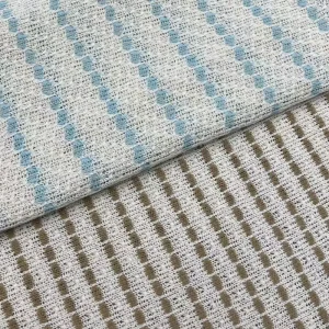 Lace Fabric Yarn Dyed Jacquard Knit Fabric Crochet Bodkin Fabric for Women Summer Garments
