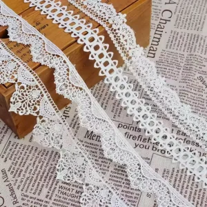 Lace Garment Accessories Spot Polyester Silk Barcode Flower Hollow Embroidery Garment Accessories Water Soluble Lace