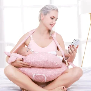 Lactation Pillow for Women Baby Feeding Waist Protection Cat Print Pure Cotton Space Cotton Sitting Care Newborn Hug