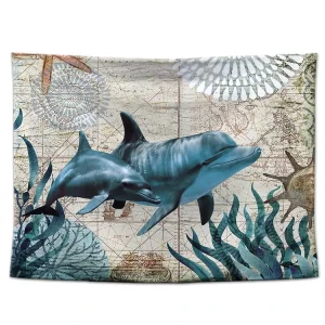 Landscape 100% Polyester Custom Design and Size Wall Tapestry 150X200cm 3D Print for Home Decoration