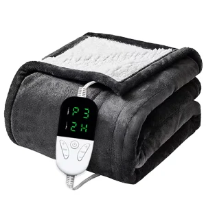 Large 150 *180 cm Electric Heated Throw Blanket Soft Cozy Warmth for Bed Sofa Winter Camping and Indoor Comfort