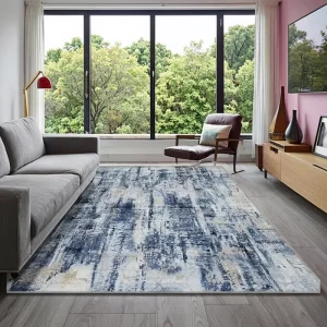 Large Abstract Checkered Area Rug Machine Made Soft Carpet for Living Room Bedroom Picnic Travel Use