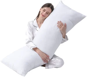 Large Body Pillow Insert Breathable Full Body Pillow for Side Sleeper Soft Long Bed Pillow for Adults