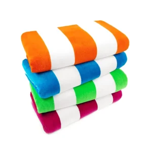 Large Cotton Beach Towel Custom Print Cabana Towels