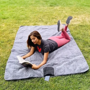 Large Custom Picnic Puffy Camping Blanket Lightweight Down Alternative Camping Large Ultra Warm Hammock Waterproof Blanket for