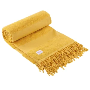 Large Custom Quick Dry Jacquard Weaving Tassels Beach Towel Soft Super Absorbent Sand Resistant Beach Towel