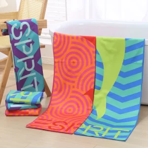 Large Customized Sand Proof Sublimation Print Beach Blanket Towel Microfiber Beach Towel