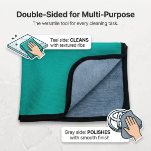 Large Edgeless Microfiber Car Polishing and Drying Towel Lint Free Super Absorbent Quick Dry Auto Detailing Cloth