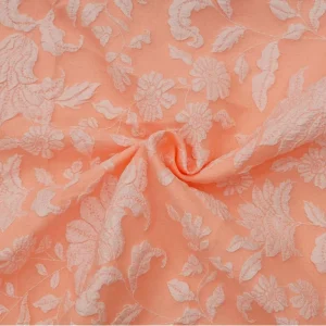 Large Floral Embossed Jacquard Fabric for Lolita Dresses Kidswear and Skirts