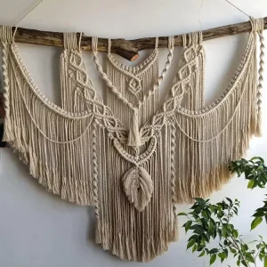 Large Handmade Heavy Bohemian Decorative Macrame Wall Hanging Tapestry