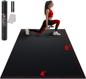 Large High Density PVC Material Home Exercise Workout Anti Slip Waterproof Floor Gym Mat