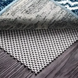 Large High Quality PVC Non-Slip PET Friendly Customizable Size Rug Pad with Corner Gripper Underlay for Living Room Carpet
