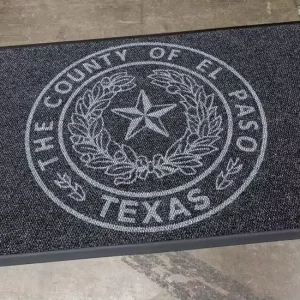 Large Luxury Anti Slip Welcome Carpet Printed Doormat Dust Control Mat for Double Doors Jacquard and Tufted Techniques