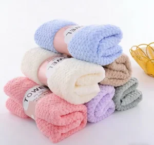 Large Microfiber Hair Drying Turban Head Wrap Custom Salon Hair Towel for Quick Drying