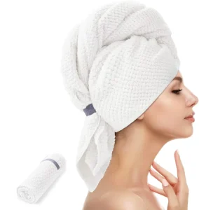Large Microfiber Head Towels Wrap for Women Curly Hair Drying Towel Quick Dry Turban