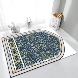 Large Modern Solid Pattern Area Flannel Rug Machine-Washable Floor Carpet for Living Room Bedroom Office Made Modern Style
