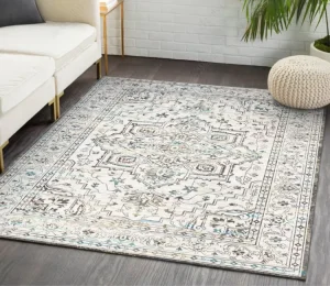 Large Persian Living Room Bedroom Modern Machine Made Non Slip PET Friendly 100% Polyester Thick Stain Resistant Area Rug