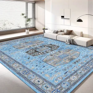 Large Premium Quality Persian Square Washable Carpet Mat Rug for Home Travel Golf Living Room Use
