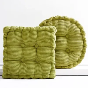 Large Round Square Floor Seat Cushions & Pillow Velvet Tufted Outdoor Cushions Decorative Meditation Pet Mat for Sofa Bed G