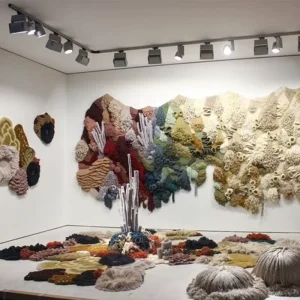 Large Rustic Coral Reef Woven Tapestry Above Bed Macrame Wall Hanging 3D Textured Art Home Wall Decor