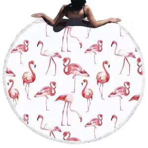 Large Sand Free Microfiber Custom Printed Round Circle Beach Towels Beach for Summer