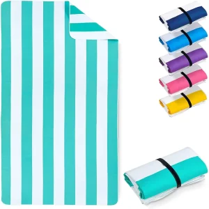 Large Sand Free Printed Micro Fiber Beach Towels Soft Quick Dry Absorbent Lightweight Travel Towel for Swimmers