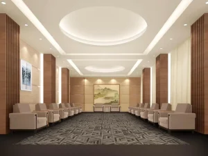 Large Scale Renovation Firm Wall to Wall Polyester Carpet Anti wear Wear Resistant Free Sample Custom Design