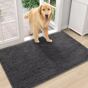 Large Size Chenille Bathroom Rug Extra Thick Absorbent Bath Mat Non-Slip Soft Plush Bath Rugs for Toilet Floor Kitchen Doormat