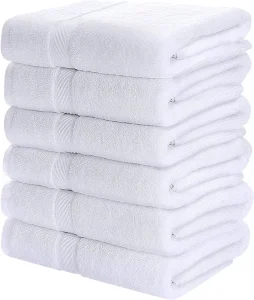 Large Size Custom Cotton White Bath Towel 700 Gsm 70*140 Luxury Hotel