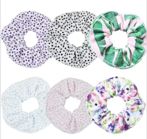 Large Size Dot Print Soft Microfiber European American Style 16cm Towel Scrunchies Frizz Free Heatless Hair Drying for Women’s