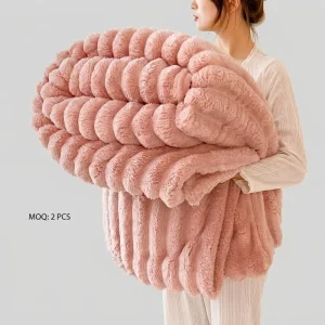 Large Size Polyester Blanket Super Soft Fluffy Plus Throw Blanket Skin-Friendly Comforter Warm Bedding Gift Home All Seasons
