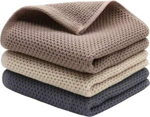 Large Size Waffle Weave Kitchen Tea Towel Dish Towels Soft and Absorbent Bath Guest Gym Towel Washcloths