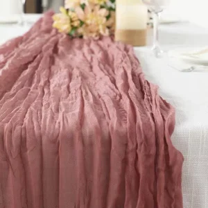 Large Stock Celebration Wedding Polyester Table Runner