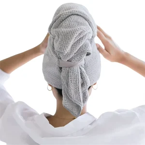 Large Super Soft Microfiber Hair Drying Turban Towel Wrap for Women Quick Dry Woven Techniques