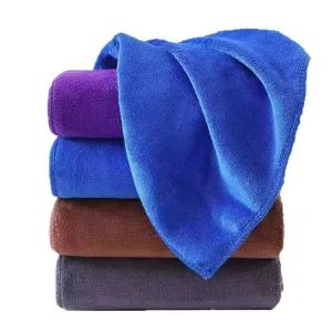 Large Thick Edge Wrapping Lint Free Microfiber Car Wash Towel Highly Absorbent Cloth for Car Washes Household Cleaning