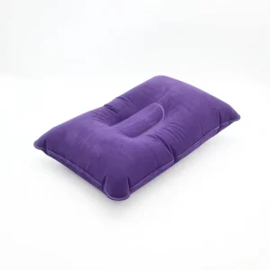 Large Thickened Flocking Square Outdoor Inflatable Pillow Portable Camping Sleeping Bag Cushion Lunch Break Foldable Cushion