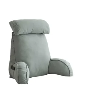 Large Triangle Knitted Polyester Cotton Cushion Headboard Reading Pillow Memory Foam Backrest Support Massage Hotel Bed Rest