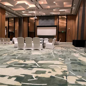 Large Wall to Wall Hand Tufted Abstract Custom Carpets for Hotel Lobby Office and High End Commercial Spaces