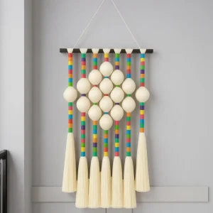 Large Weaving Color Sphericity Ball Tapestry Macrame Wall Hangings Modern Design Art Home Wall Decor for Home Luxury