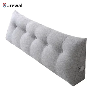 Large Wedge Headboard Pillow Bed Rest Reading Pillow Bolster Triangular Pillow for Sitting in Backrest Positioning