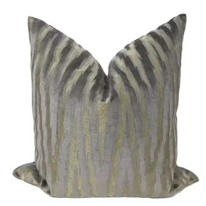 Latest Luxury Black Gold Woven Striped Velvet Square Pillow Cover for Sofa Outdoor Use Customizable Design OEKO TEX