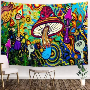 Latest Mushroom Forest Fest 3D Printed Tapestry for Party