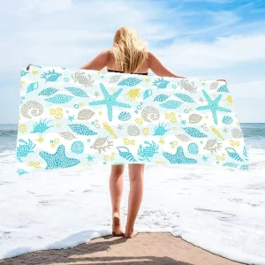 Latest Top Large Square Microfiber Beach Towels Custom Blank Polyester Soft Quick Dry Sublimation Printing Custom Logo